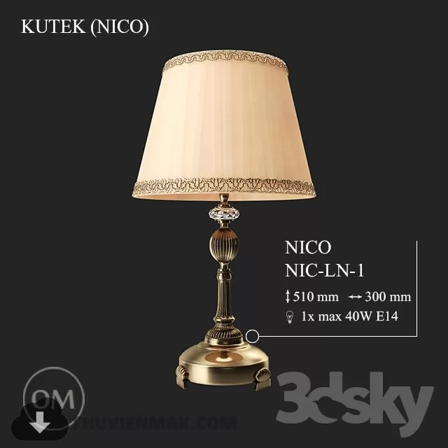 3DSKY MODELS – LIGHTING – Lighting 3D Models – Table lamp – 486