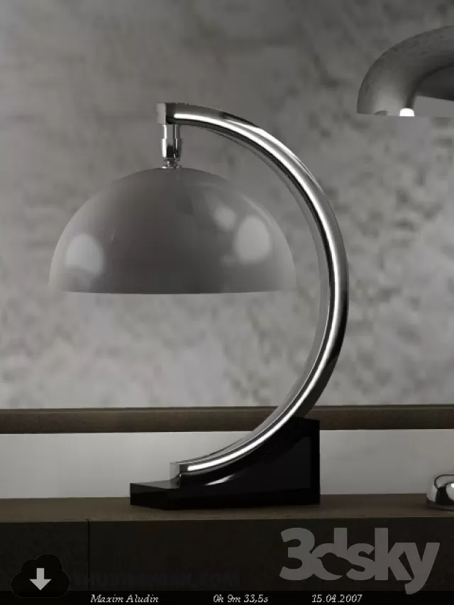 3DSKY MODELS – LIGHTING – Lighting 3D Models – Table lamp – 493