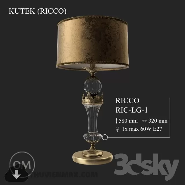 3DSKY MODELS – LIGHTING – Lighting 3D Models – Table lamp – 525