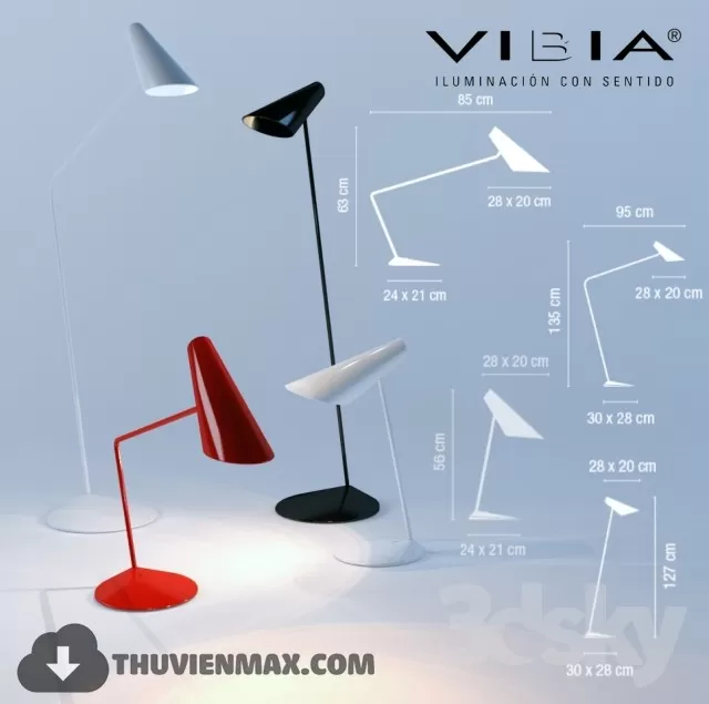 3DSKY MODELS – LIGHTING – Lighting 3D Models – Table lamp – 531