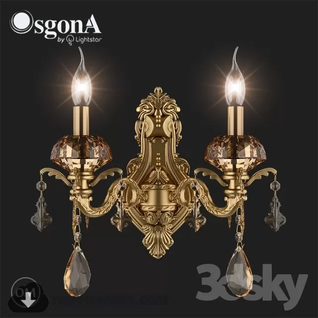 3DSKY MODELS – LIGHTING – Lighting 3D Models – Wall light – 646