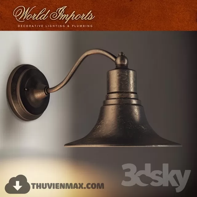 3DSKY MODELS – LIGHTING – Lighting 3D Models – Wall light – 711