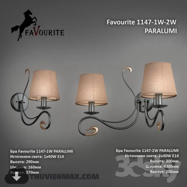 3DSKY MODELS – LIGHTING – Lighting 3D Models – Wall light – 720