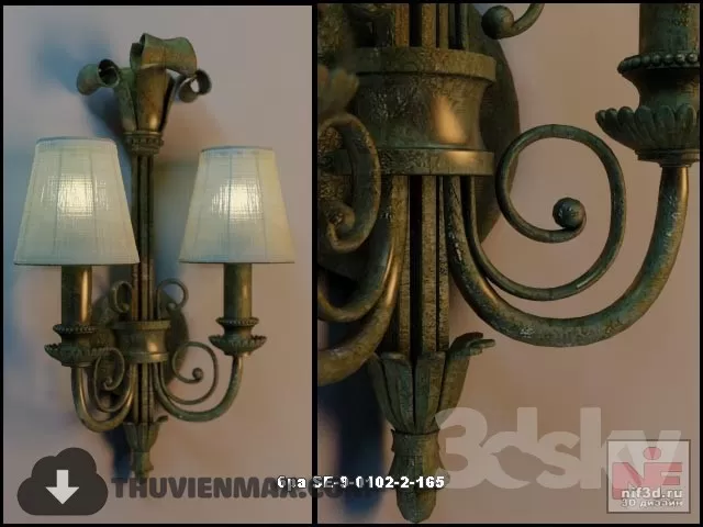 3DSKY MODELS – LIGHTING – Lighting 3D Models – Wall light – 771