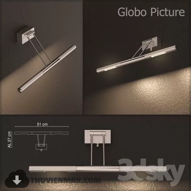 3DSKY MODELS – LIGHTING – Lighting 3D Models – Wall light – 819
