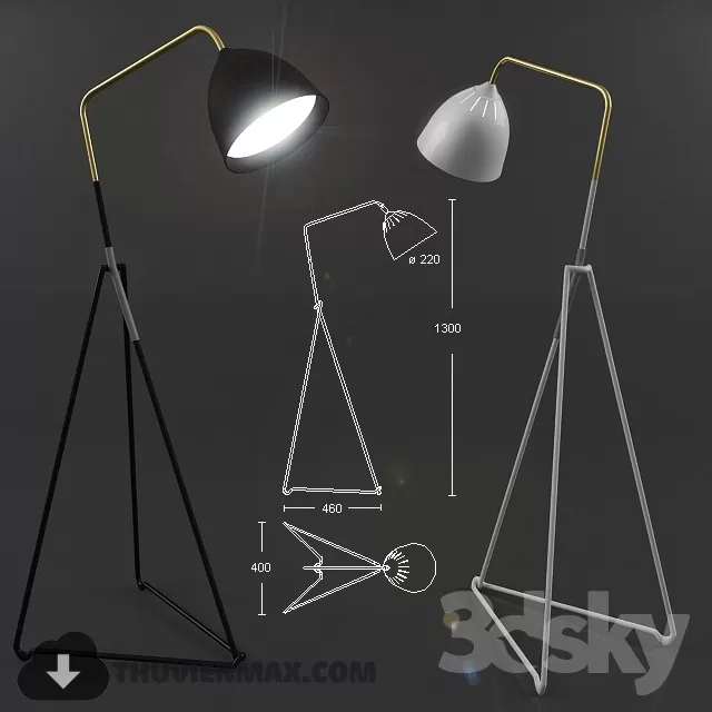 3DSKY MODELS – LIGHTING – Lighting 3D Models – Floor lamp – 083 3DSKY MODELS – LIGHTING – Lighting 3D Models – Floor lamp – 083