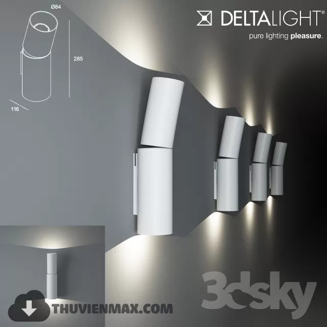 3DSKY MODELS – LIGHTING – Lighting 3D Models – Wall light – 831