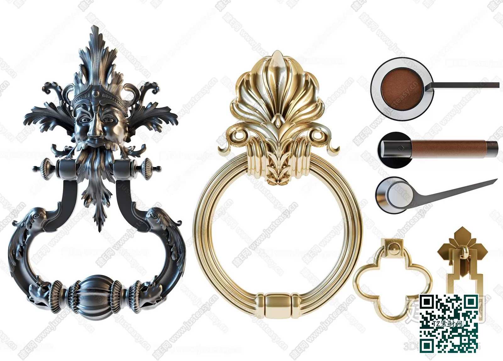 3DSKY MODELS – HANDLE DOOR 3D MODELS – 004