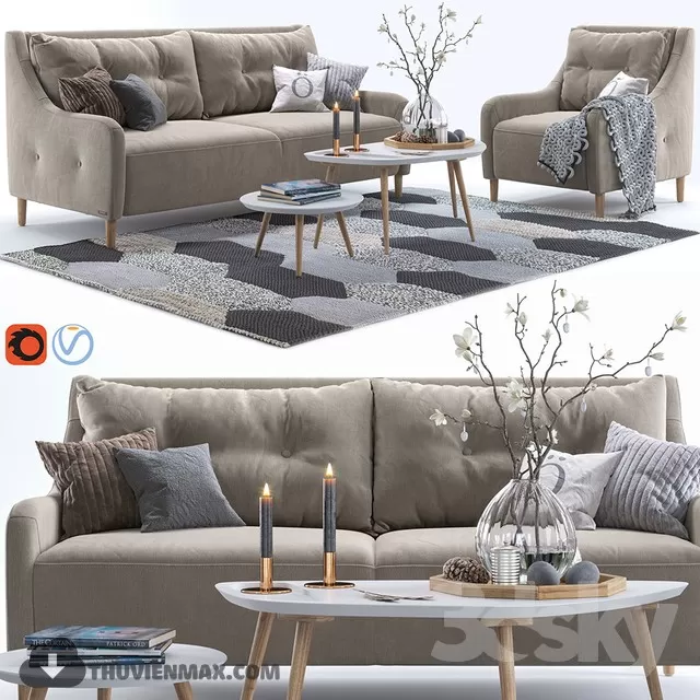 3DSKY PRO MODELS – FURNITURE 3D MODELS – 456