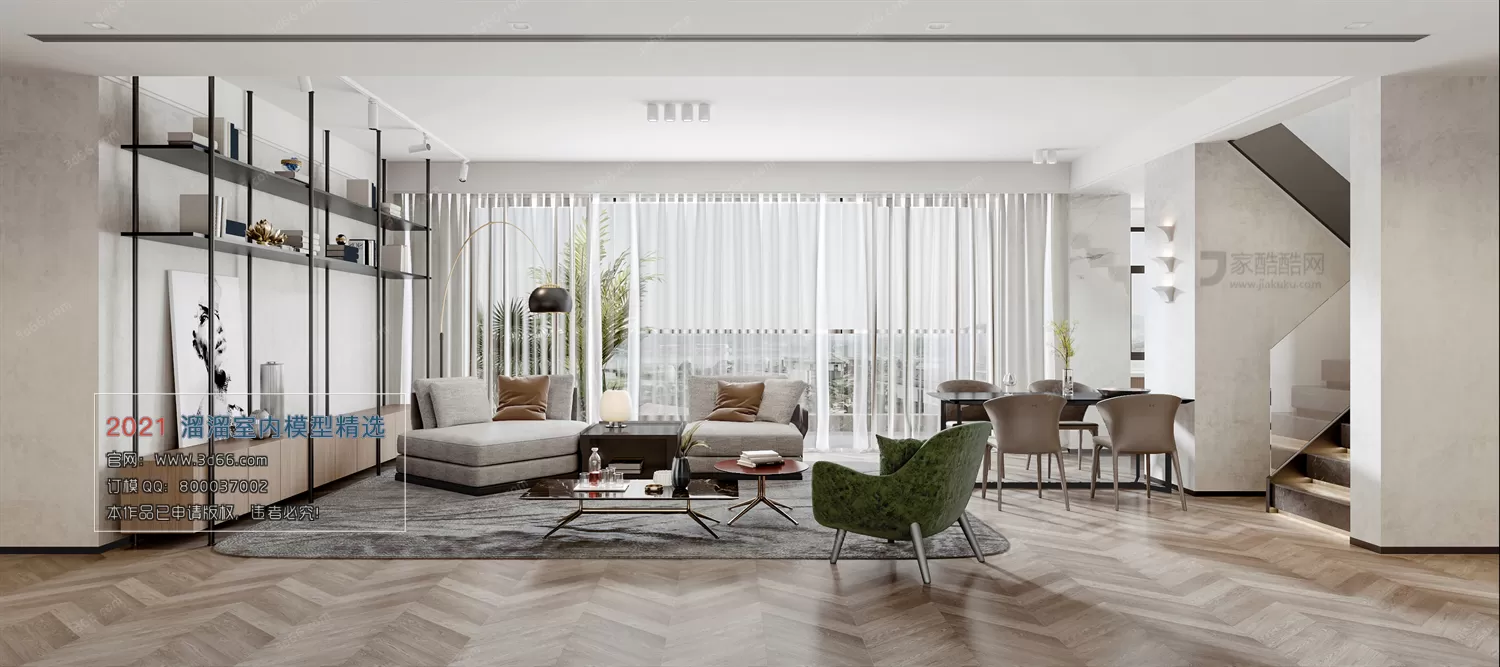 A008-Modern style-Vray model A008-Modern style-Vray model