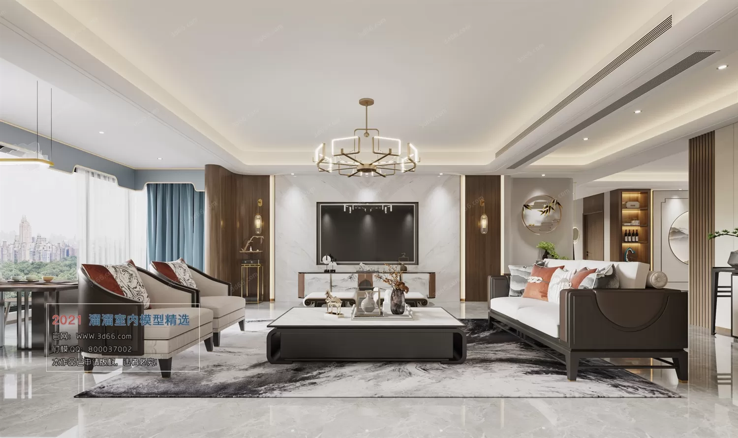 C001-Chinese style-Vray model