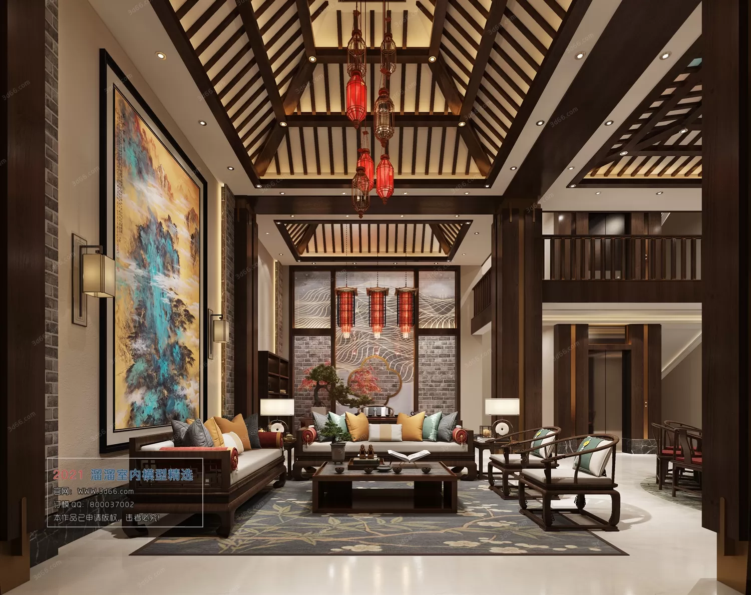 C005-Chinese style-Vray model