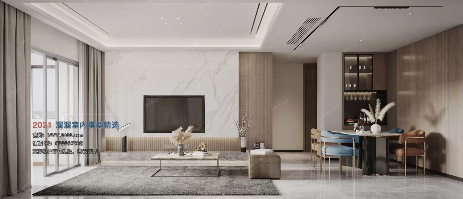 A013-Modern style-Vray model A013-Modern style-Vray model