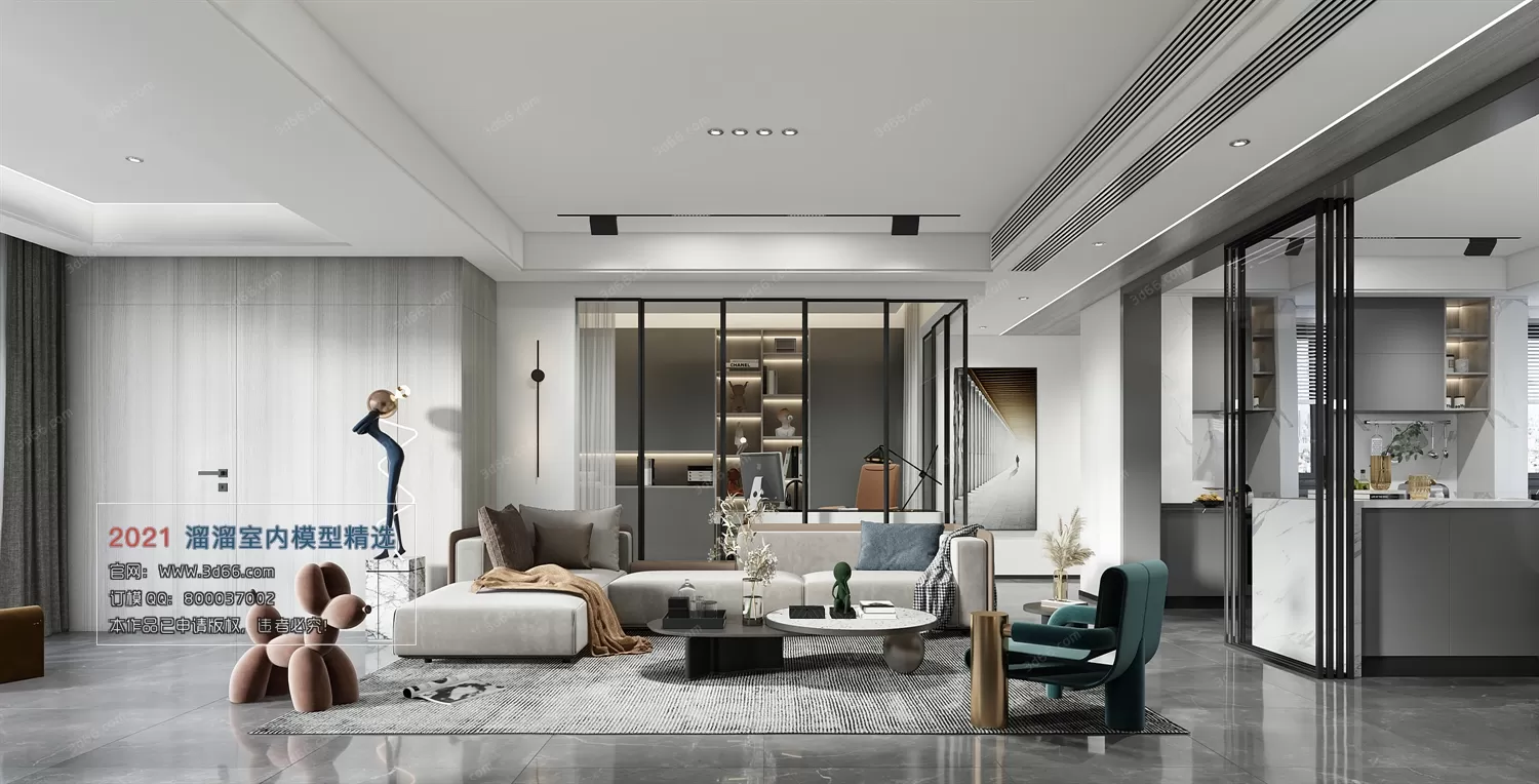 A016-Modern style-Vray model A016-Modern style-Vray model