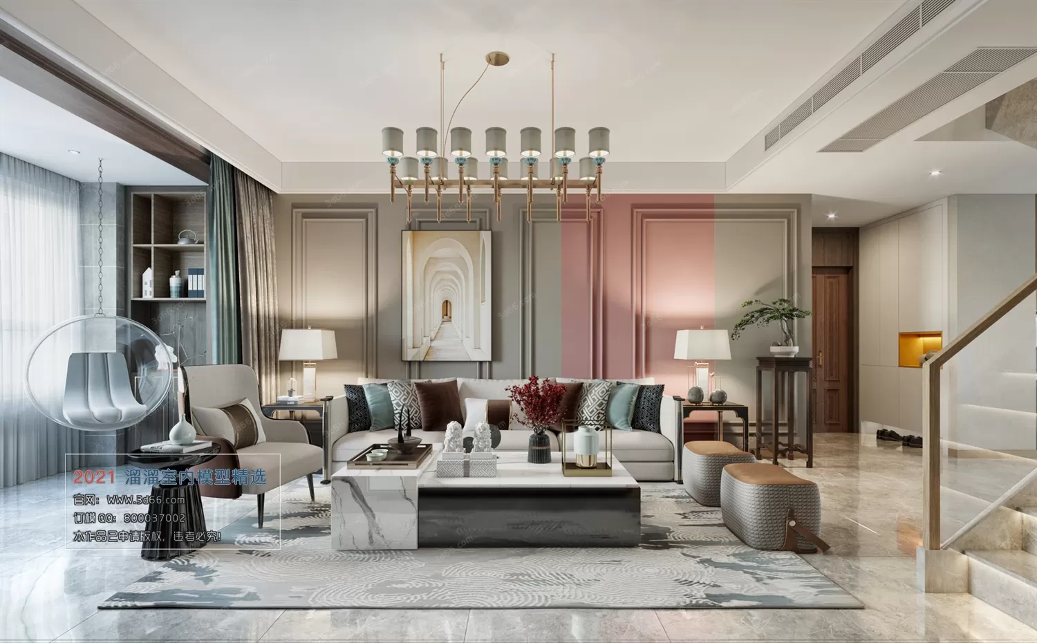 A020-Modern style-Corona model A020-Modern style-Corona model