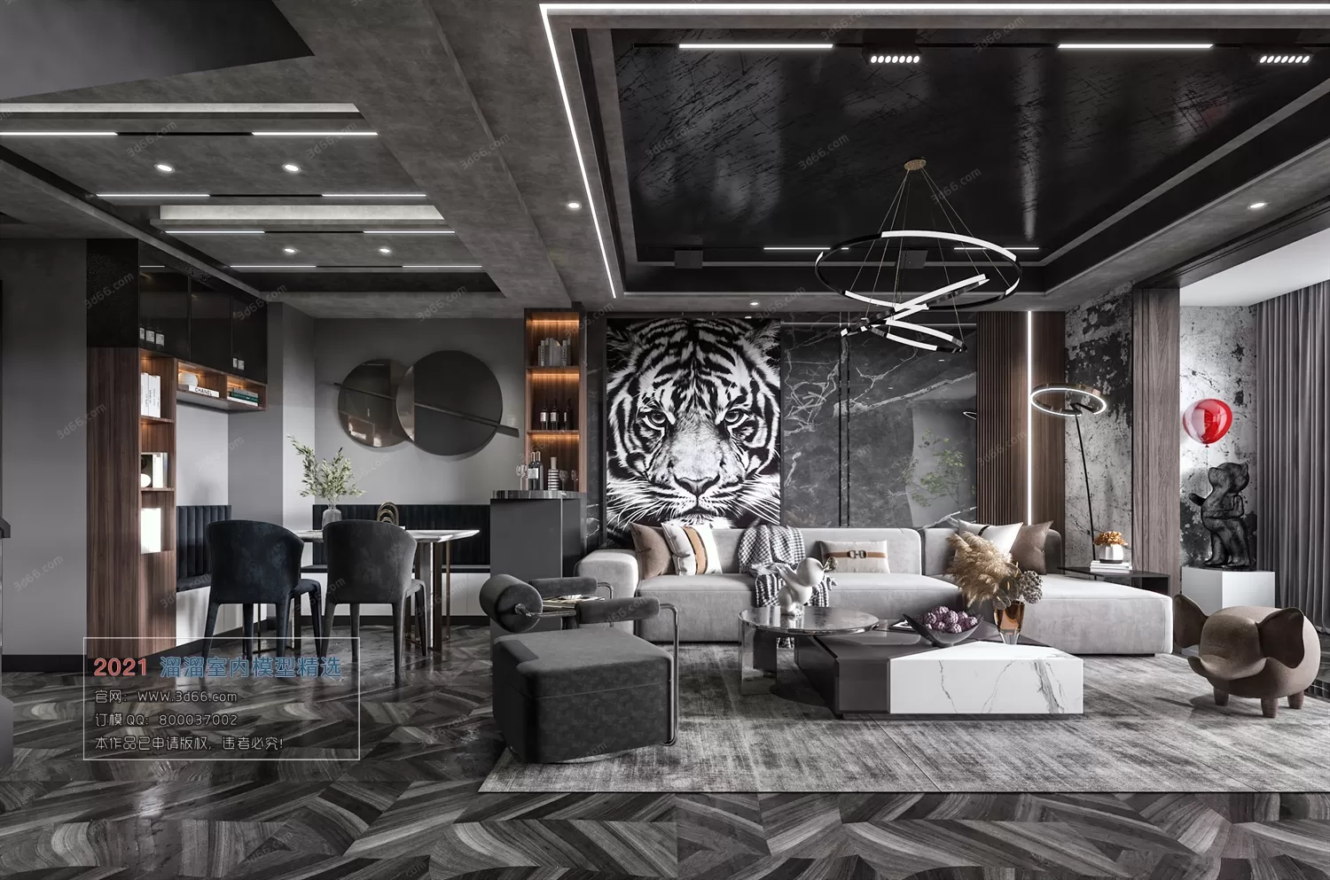 A021-Modern style-Vray model A021-Modern style-Vray model