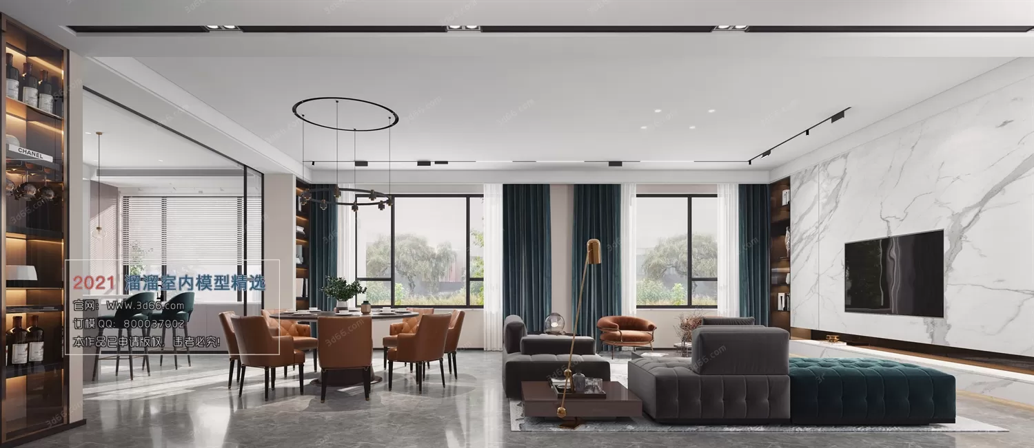 A030-Modern style-Vray model A030-Modern style-Vray model