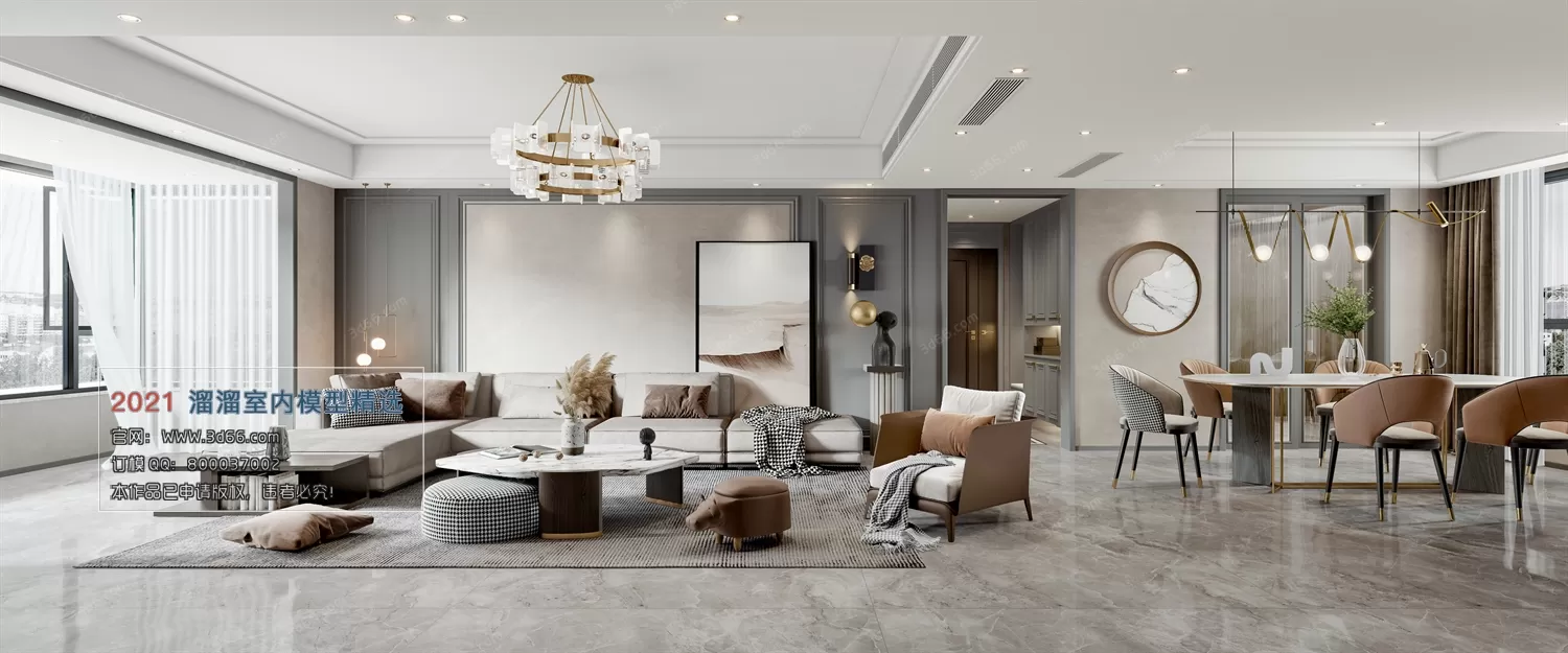 A004-Modern style-Vray model A004-Modern style-Vray model