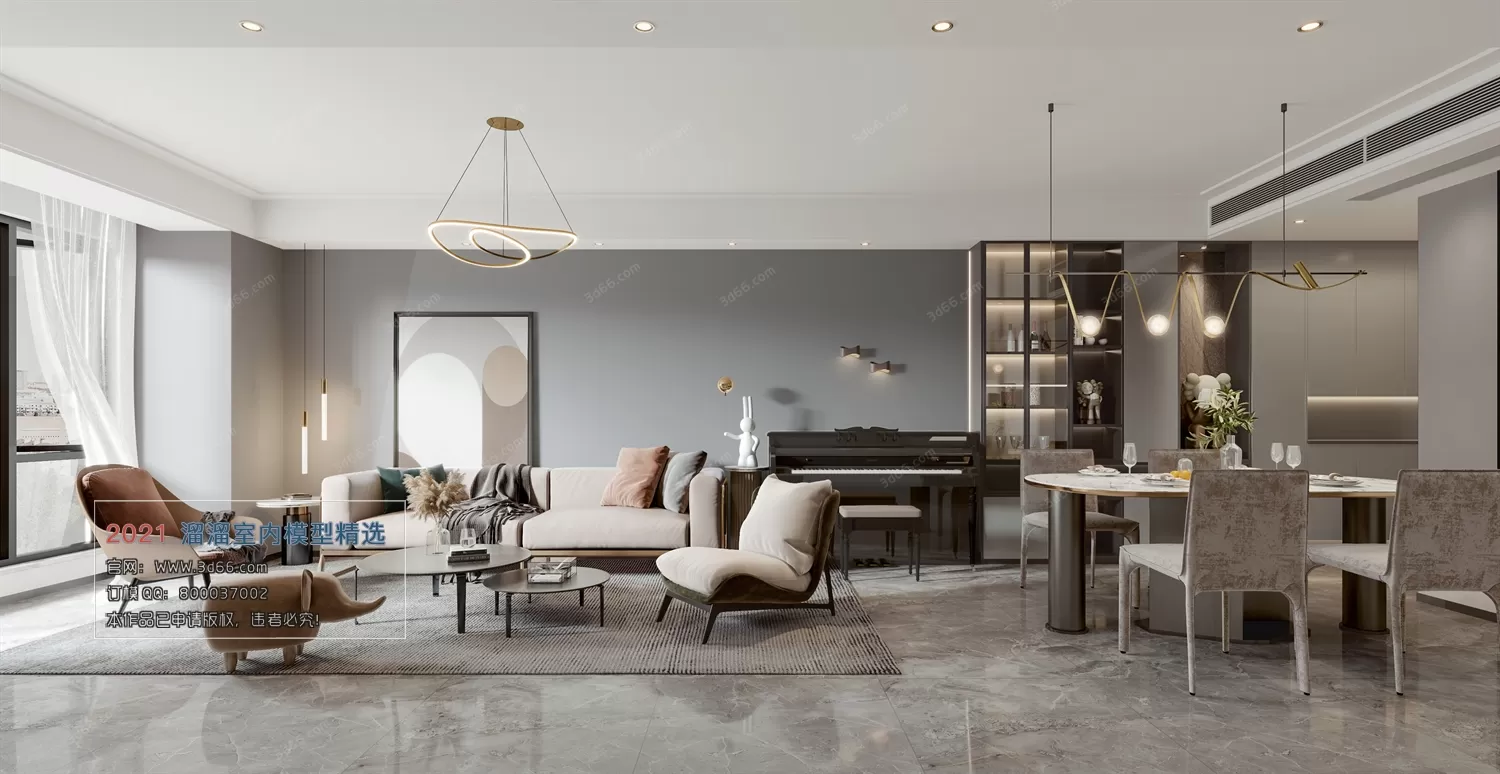 A005-Modern style-Vray model A005-Modern style-Vray model