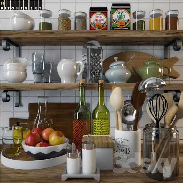 KITCHEN – TABLEWARE 3DSKYMODELS – 115