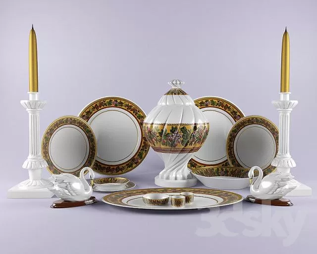 KITCHEN – TABLEWARE 3DSKYMODELS – 121