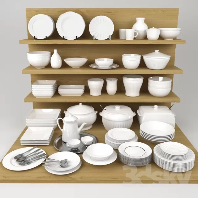 KITCHEN – TABLEWARE 3DSKYMODELS – 123