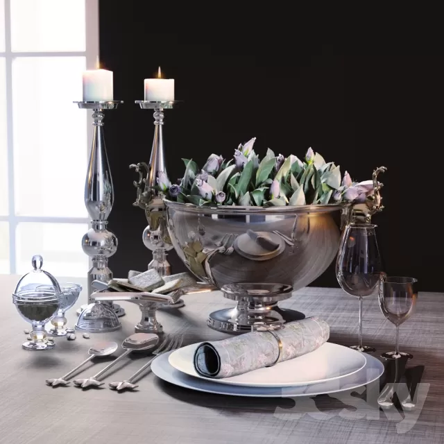 KITCHEN – TABLEWARE 3DSKYMODELS – 182