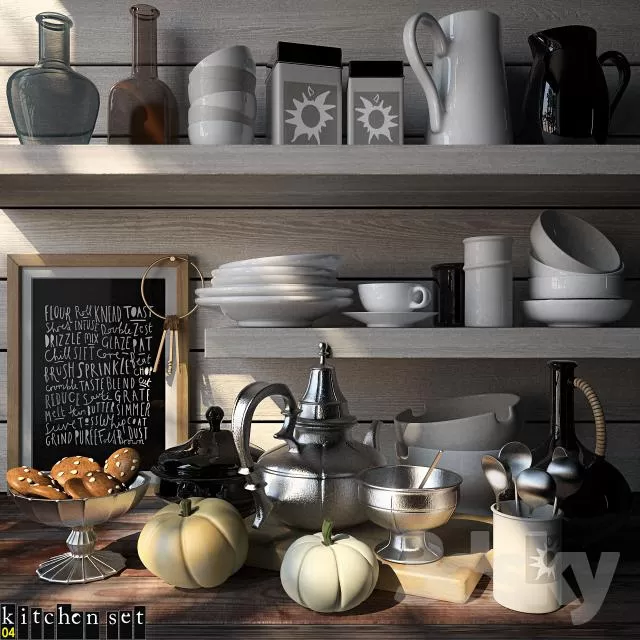 KITCHEN – TABLEWARE 3DSKYMODELS – 203
