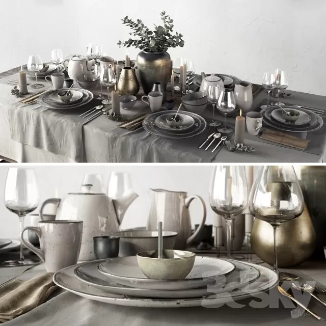 KITCHEN – TABLEWARE 3DSKYMODELS – 208