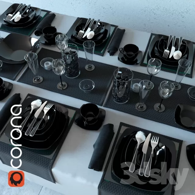 KITCHEN – TABLEWARE 3DSKYMODELS – 229