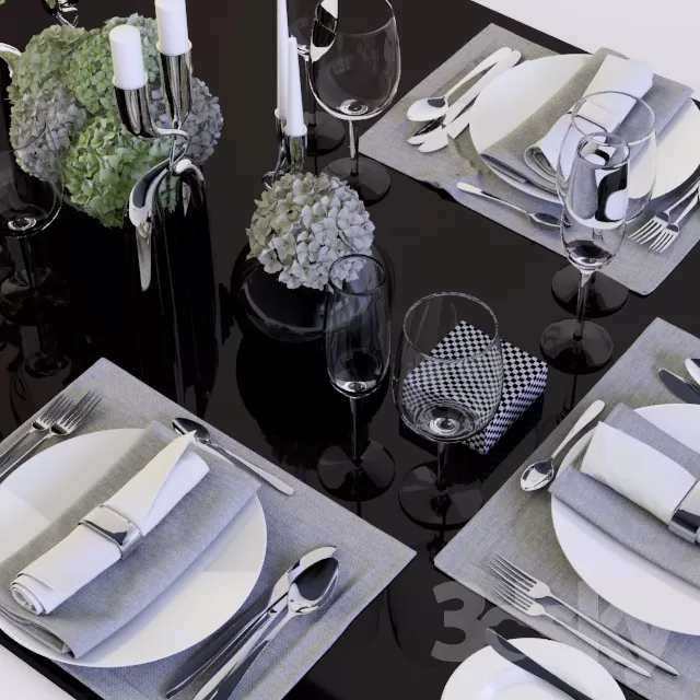 KITCHEN – TABLEWARE 3DSKYMODELS – 031