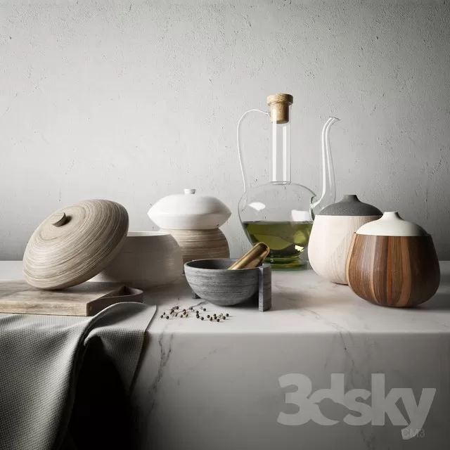 KITCHEN – TABLEWARE 3DSKYMODELS – 041
