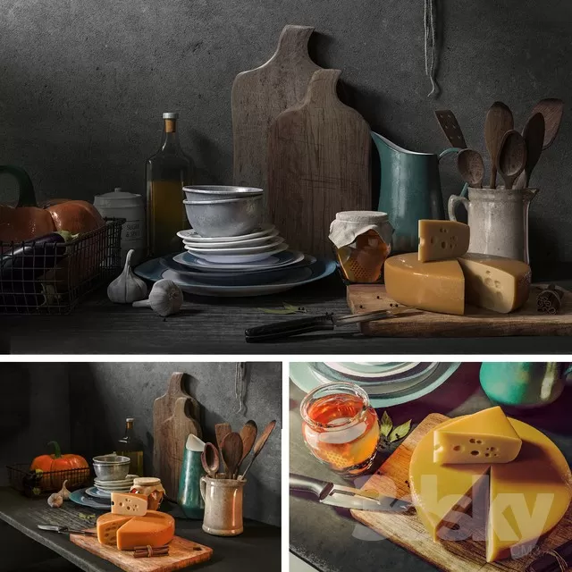 KITCHEN – TABLEWARE 3DSKYMODELS – 043