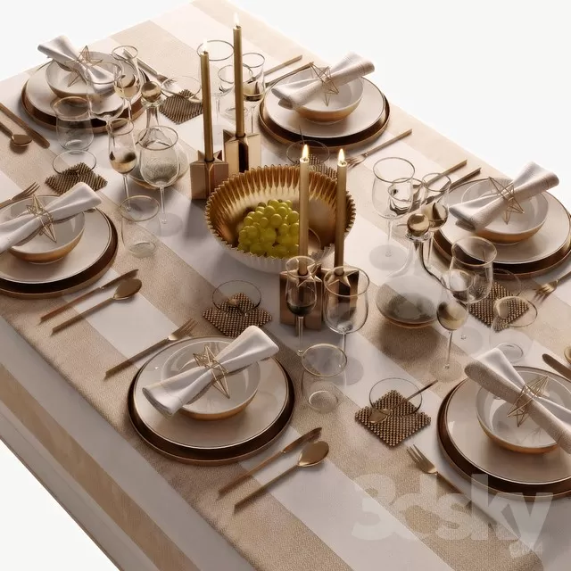 KITCHEN – TABLEWARE 3DSKYMODELS – 046
