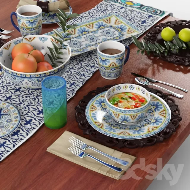 KITCHEN – TABLEWARE 3DSKYMODELS – 090 KITCHEN – TABLEWARE 3DSKYMODELS – 090