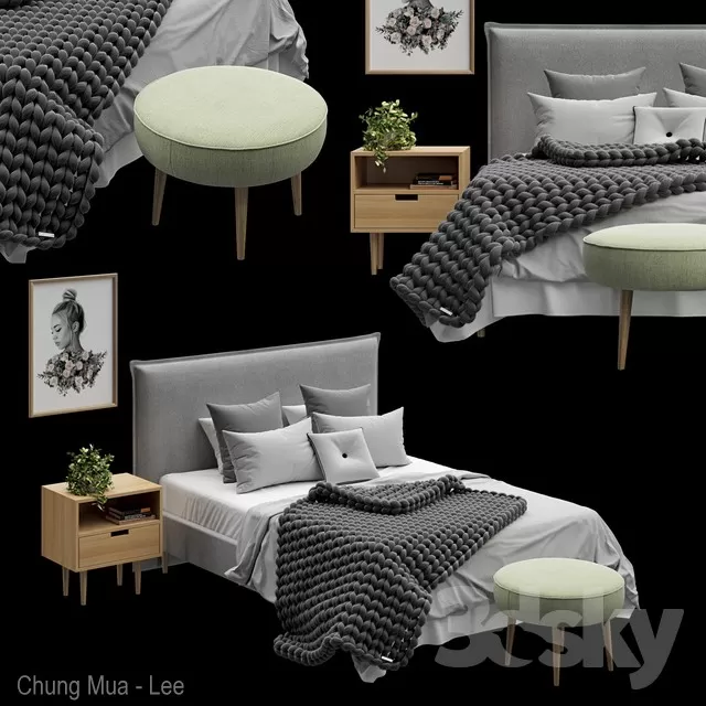 DECOR HELPER – BED 3D MODELS – 117
