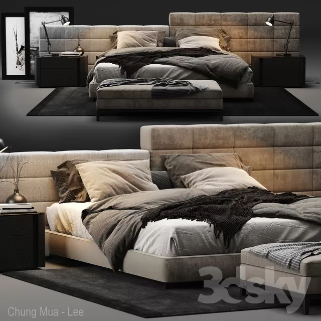 DECOR HELPER – BED 3D MODELS – 119