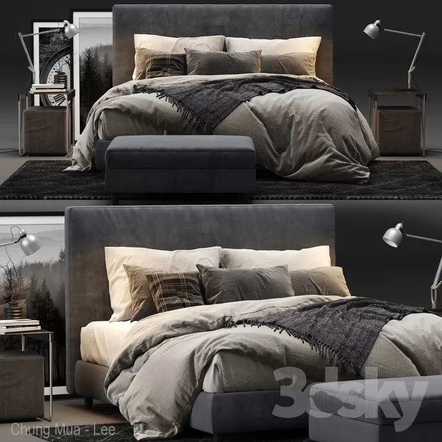 DECOR HELPER – BED 3D MODELS – 126