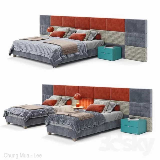 DECOR HELPER – BED 3D MODELS – 158