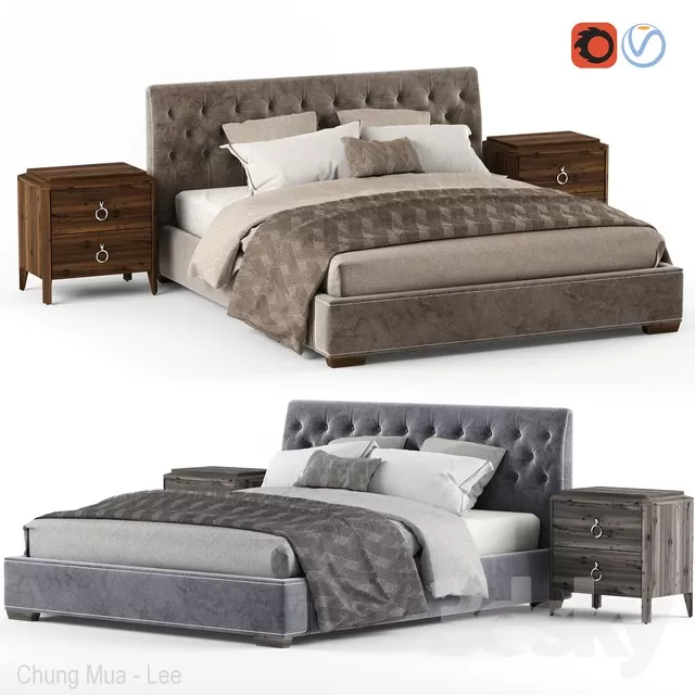 DECOR HELPER – BED 3D MODELS – 191