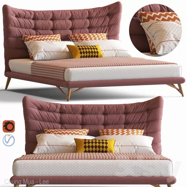 DECOR HELPER – BED 3D MODELS – 215