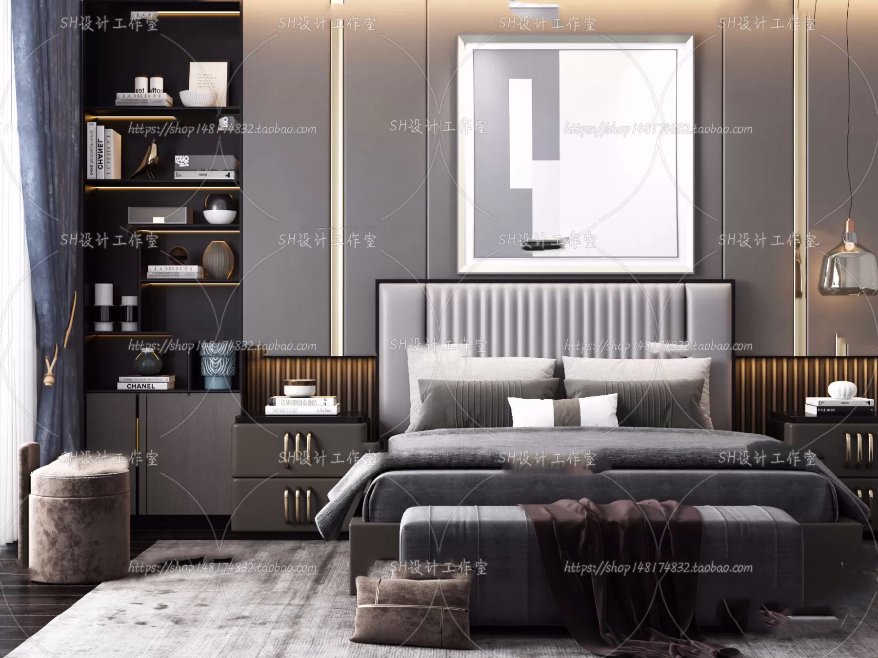 DECOR HELPER – BED 3D MODELS – 249