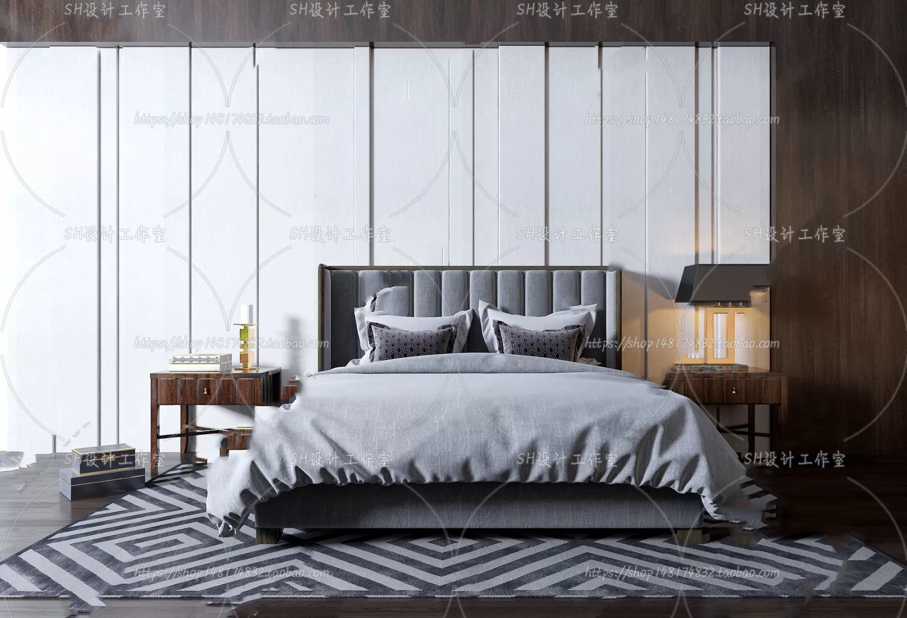 DECOR HELPER – BED 3D MODELS – 254