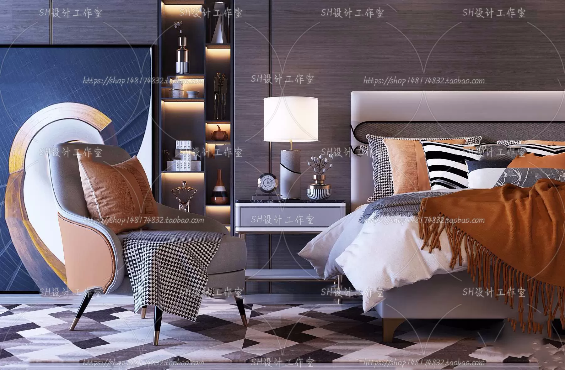 DECOR HELPER – BED 3D MODELS – 260