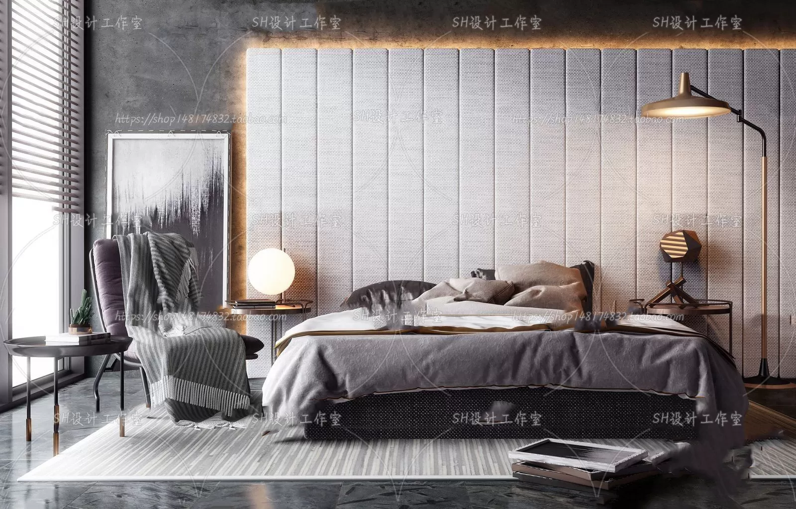 DECOR HELPER – BED 3D MODELS – 266