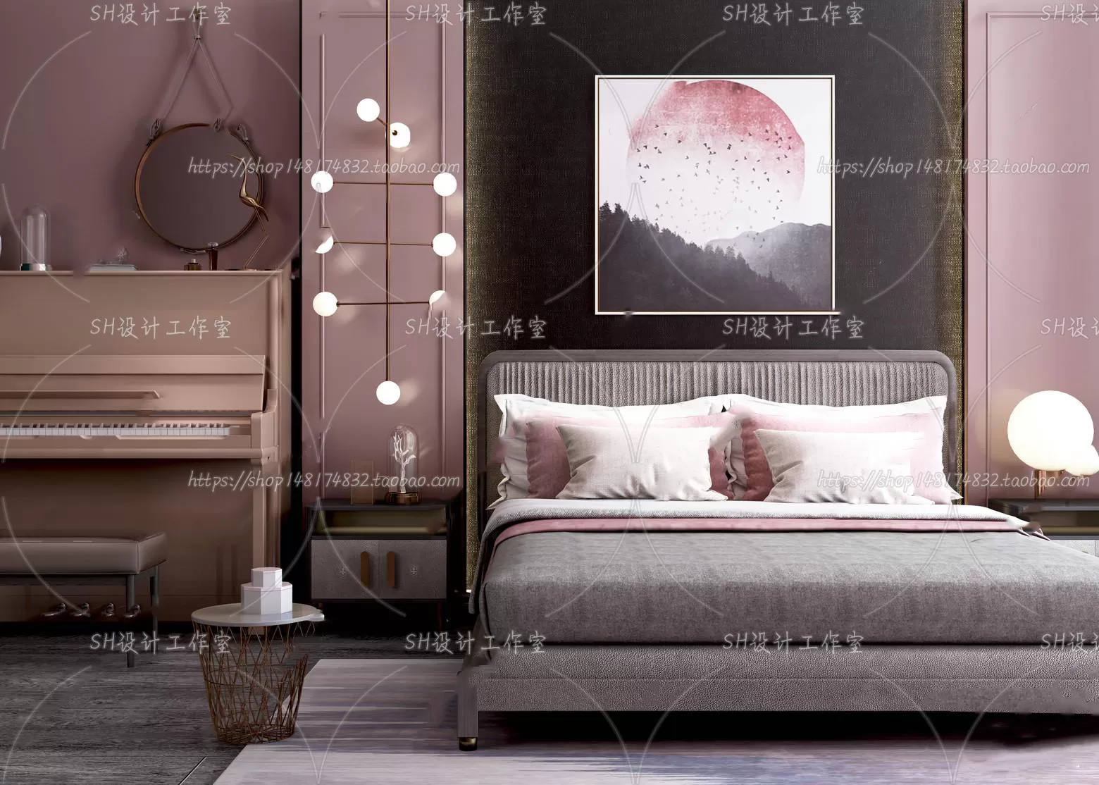 DECOR HELPER – BED 3D MODELS – 281