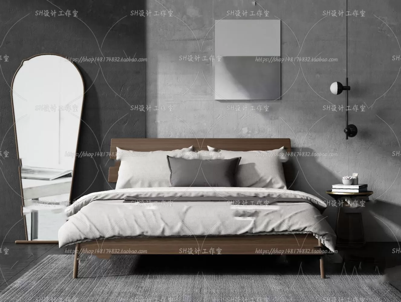 DECOR HELPER – BED 3D MODELS – 283