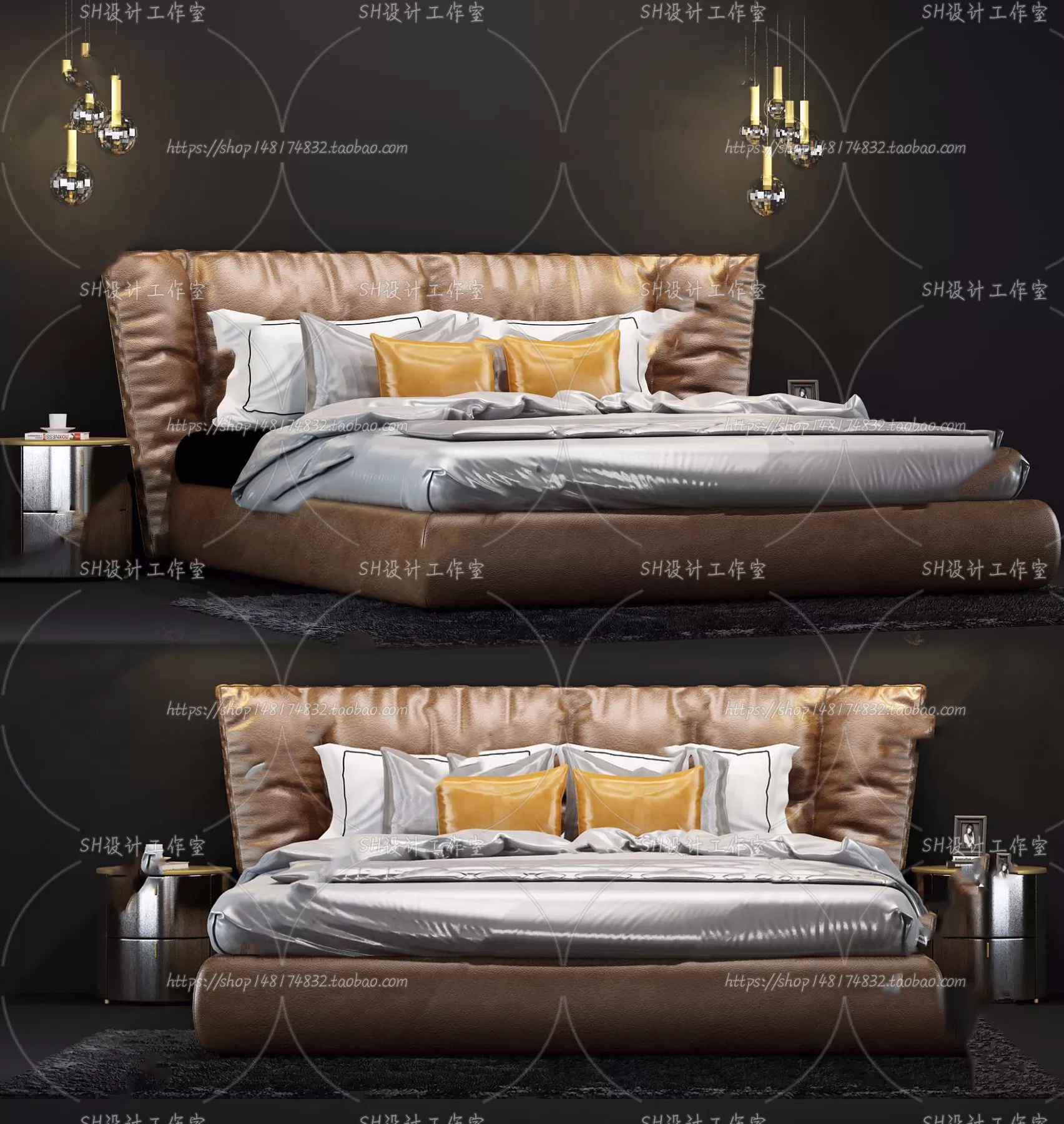 DECOR HELPER – BED 3D MODELS – 284