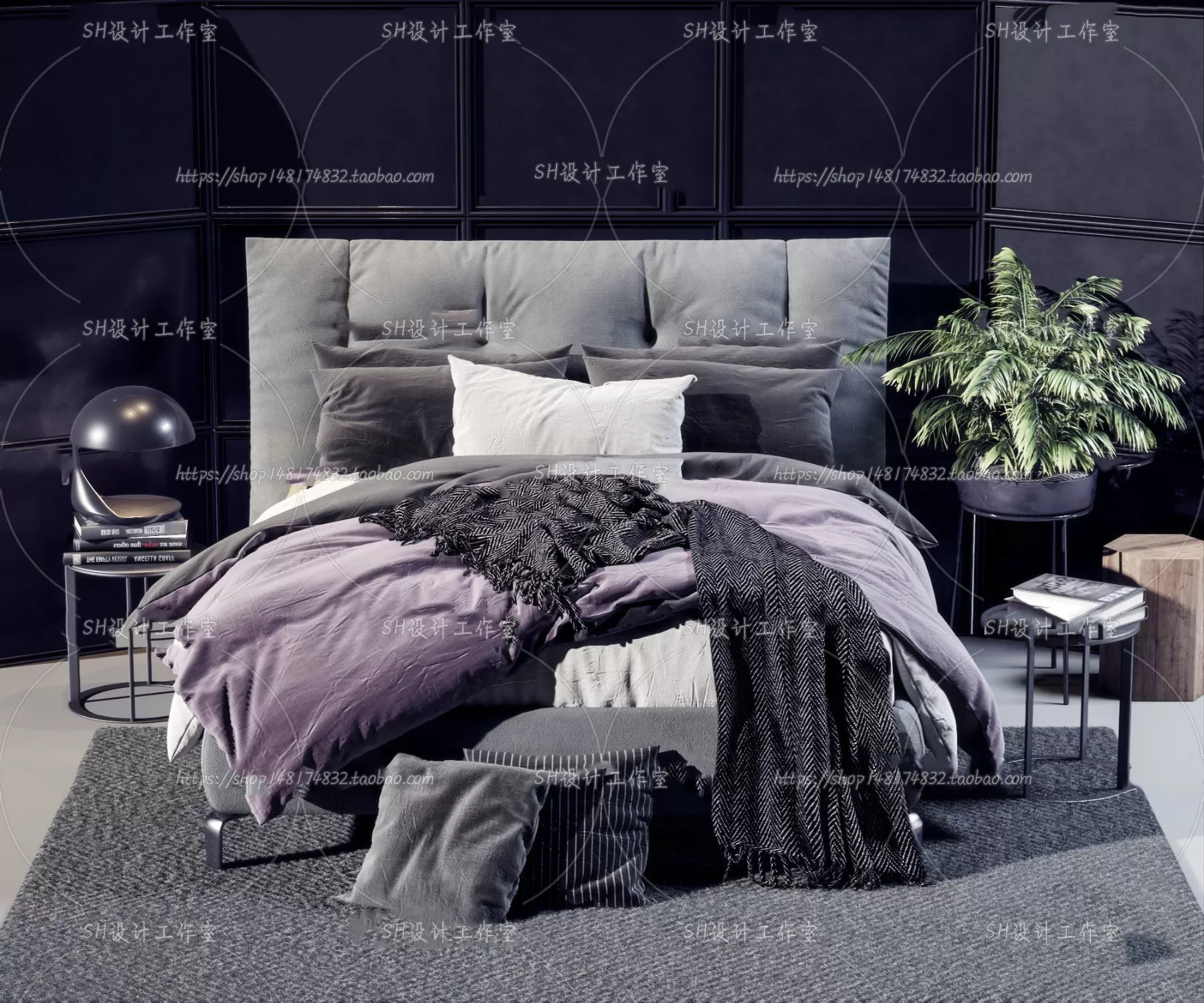 DECOR HELPER – BED 3D MODELS – 298