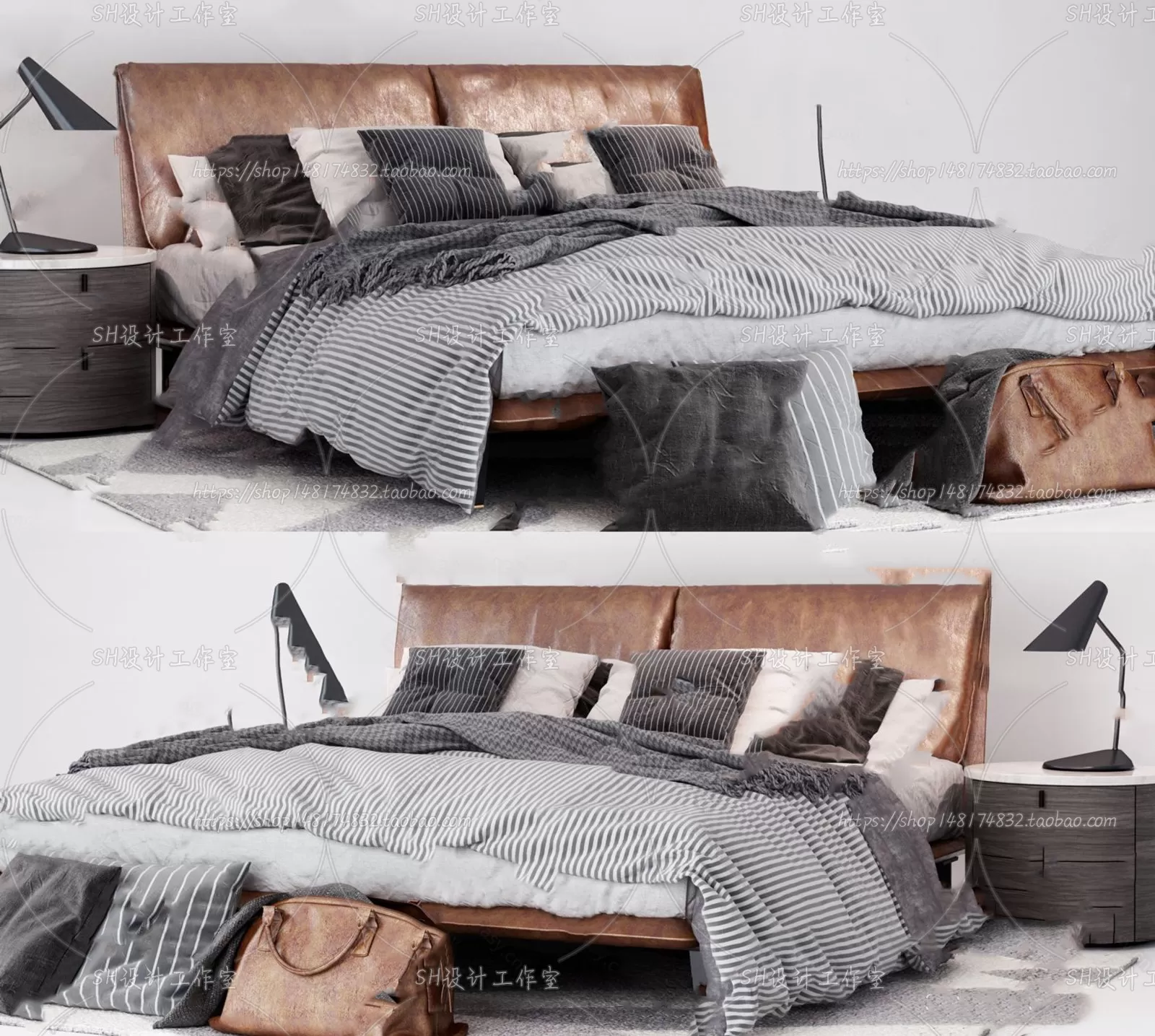 DECOR HELPER – BED 3D MODELS – 325